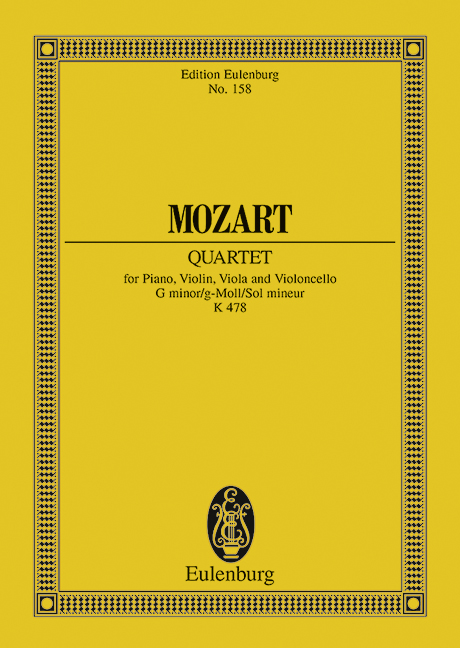 Klavierquartett g-Moll, KV.478 (Study score)