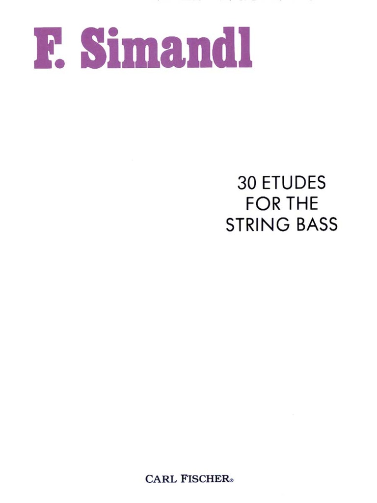 30 Etudes for the String Bass