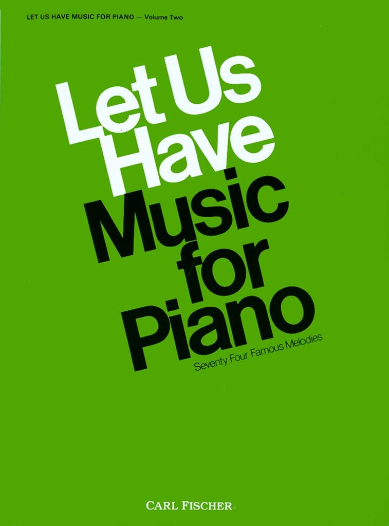 Let us have music for piano 2