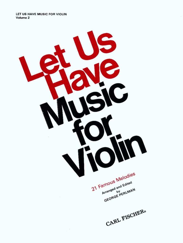 Let us have music for violin 2