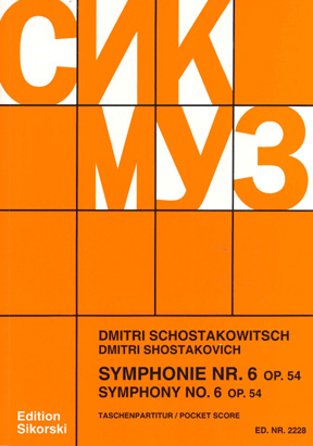 Symphony No.6, Op.54 (Study score)