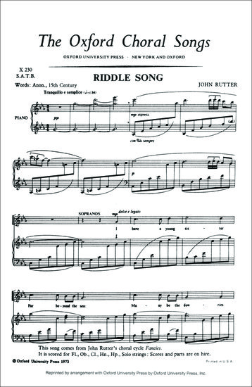 Riddle song