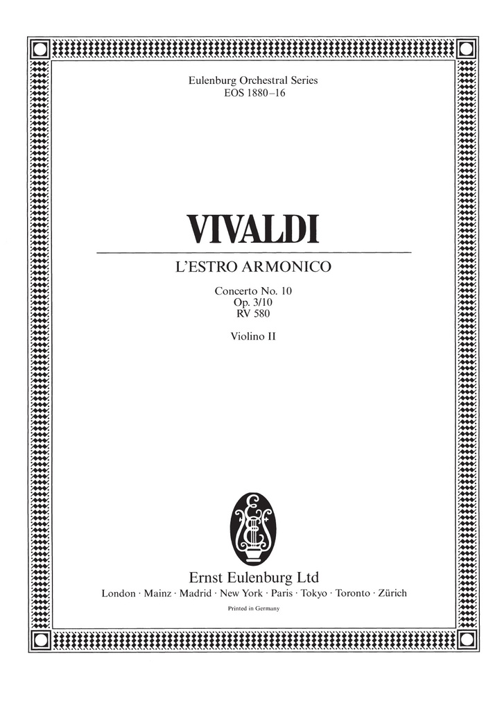 L'Estro Armonico, Op.3/10, RV.580 (Violin 2)