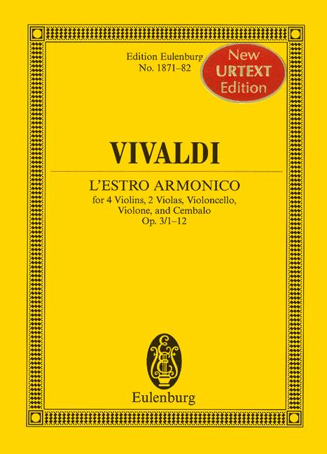 L'Estro Armonico, Op.3 (Study score)