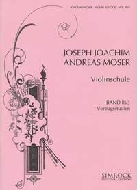 Violinschule - Band 3/3 Vortragsstudien