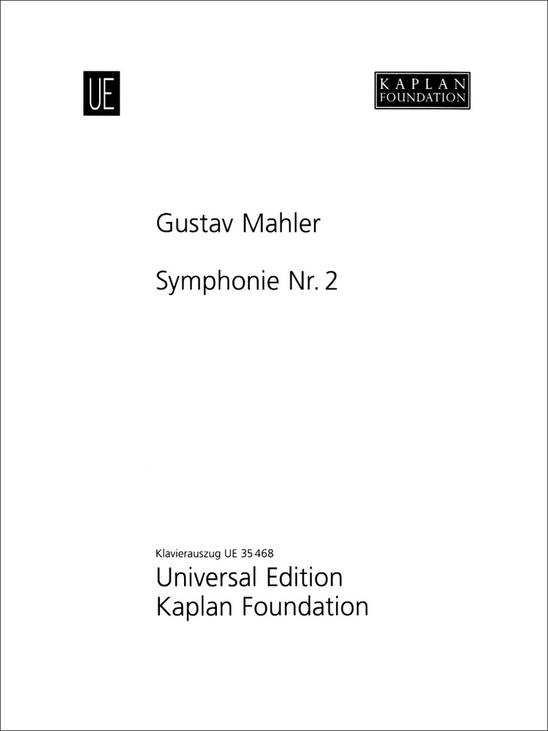 Symphonie No.2 c-Moll (Klavierauszug)