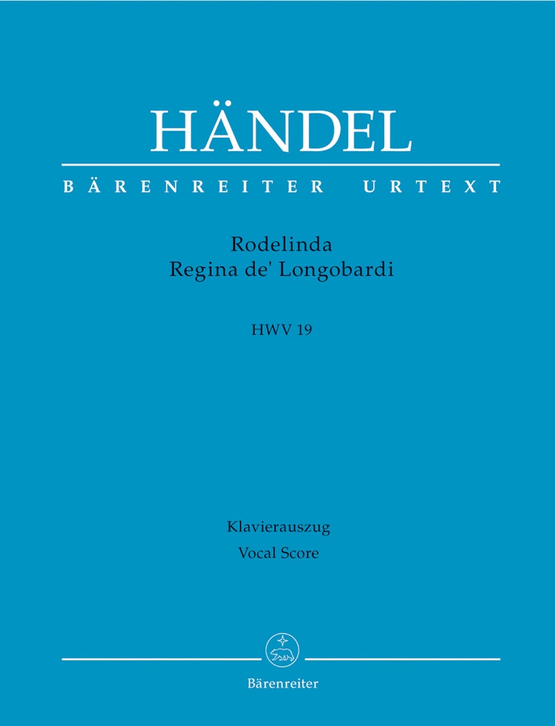 Rodelinda, Regina de' Langobardi, HWV.19 (Vocal score)