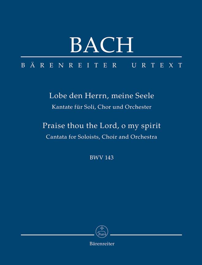 Lobe den Herrn, meine Seele, BWV.143 (Study score)