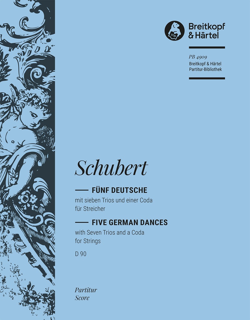 5 German Dances with 7 Trios and a Coda, D.90 (Full score)