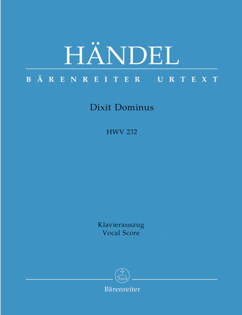 Dixit Dominus, HWV.232 (Vocal score)