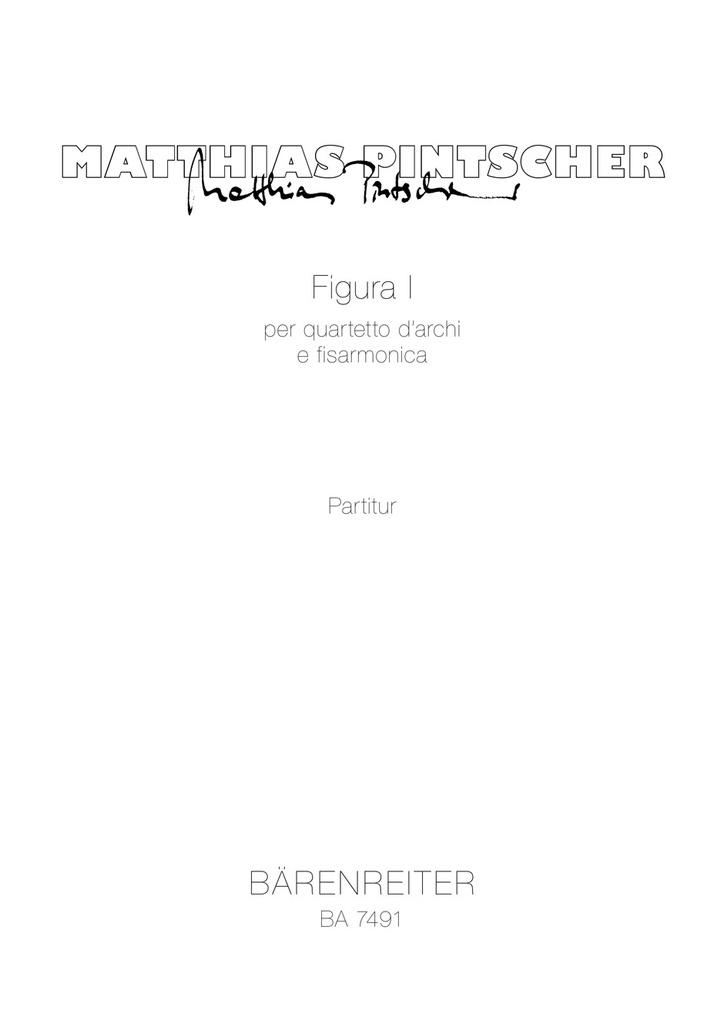 Figura I: per quartetto d'archi e fisarmonica (Full score)