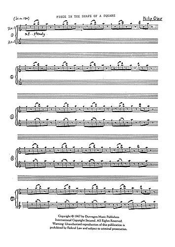 Piece In The Shape Of A Square (Score)