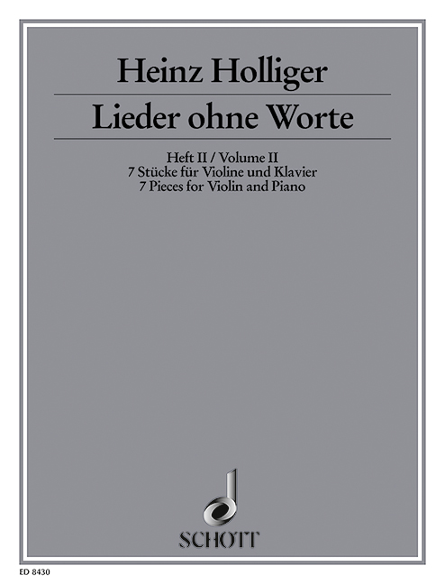 Lieder ohne Worte - 1 (7 Stücke für Violine und Klavier)