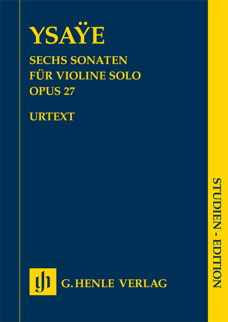 6 Sonaten für Violine solo, Op.27 (Study score)