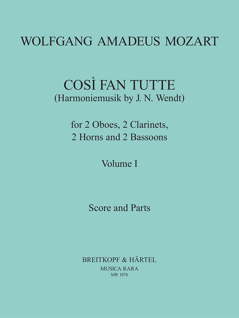 Così fan tutte K. 588 - Vol.1