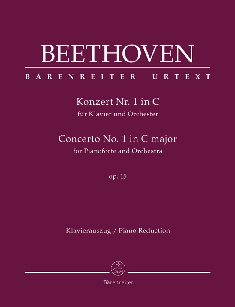 Concerto for Pianoforte and Orchestra No.1 C major, Op.15 (Piano reduction)