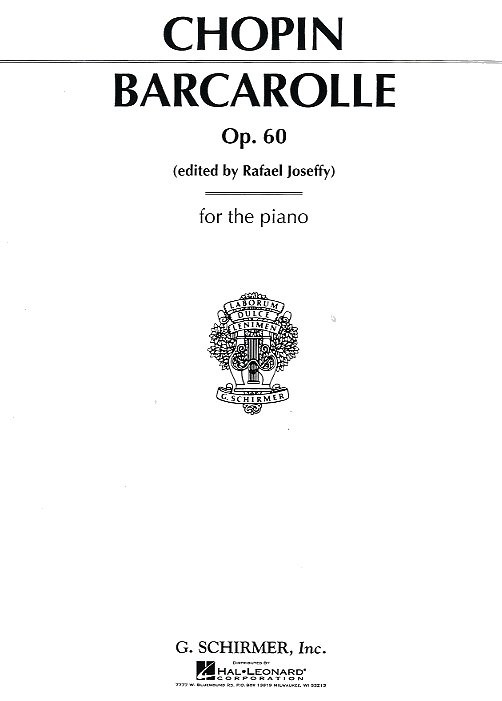 Barcarolle, Op.60