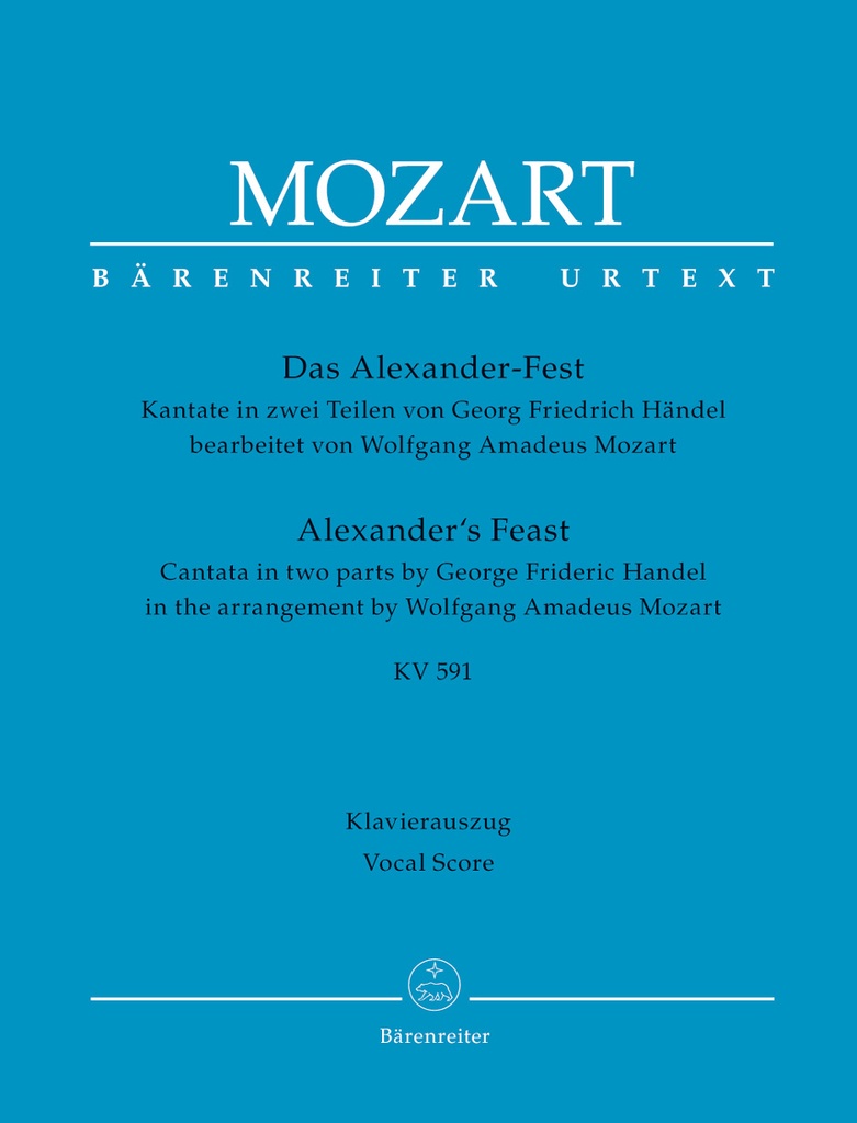 Das Alexander-Fest, KV.591 (Vocal score)