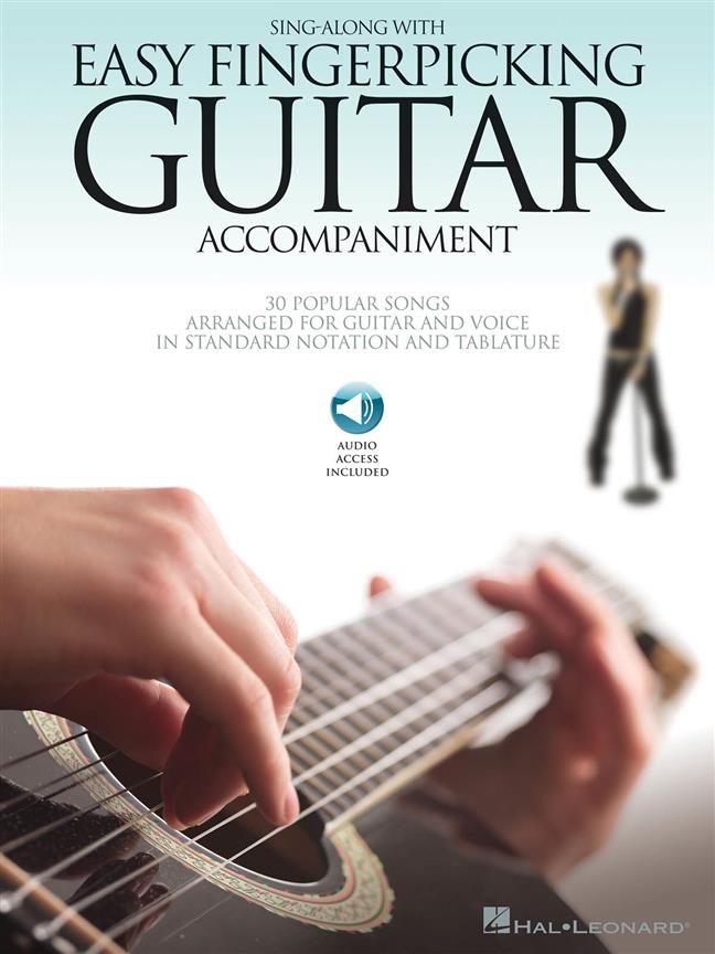 Sing-along with easy fingerpicking guitar accompaniment