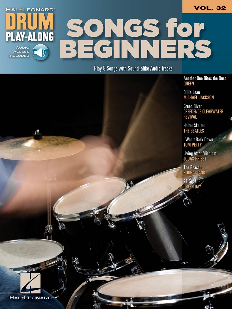 Drum Play-Along - Vol.32: Songs for Beginners