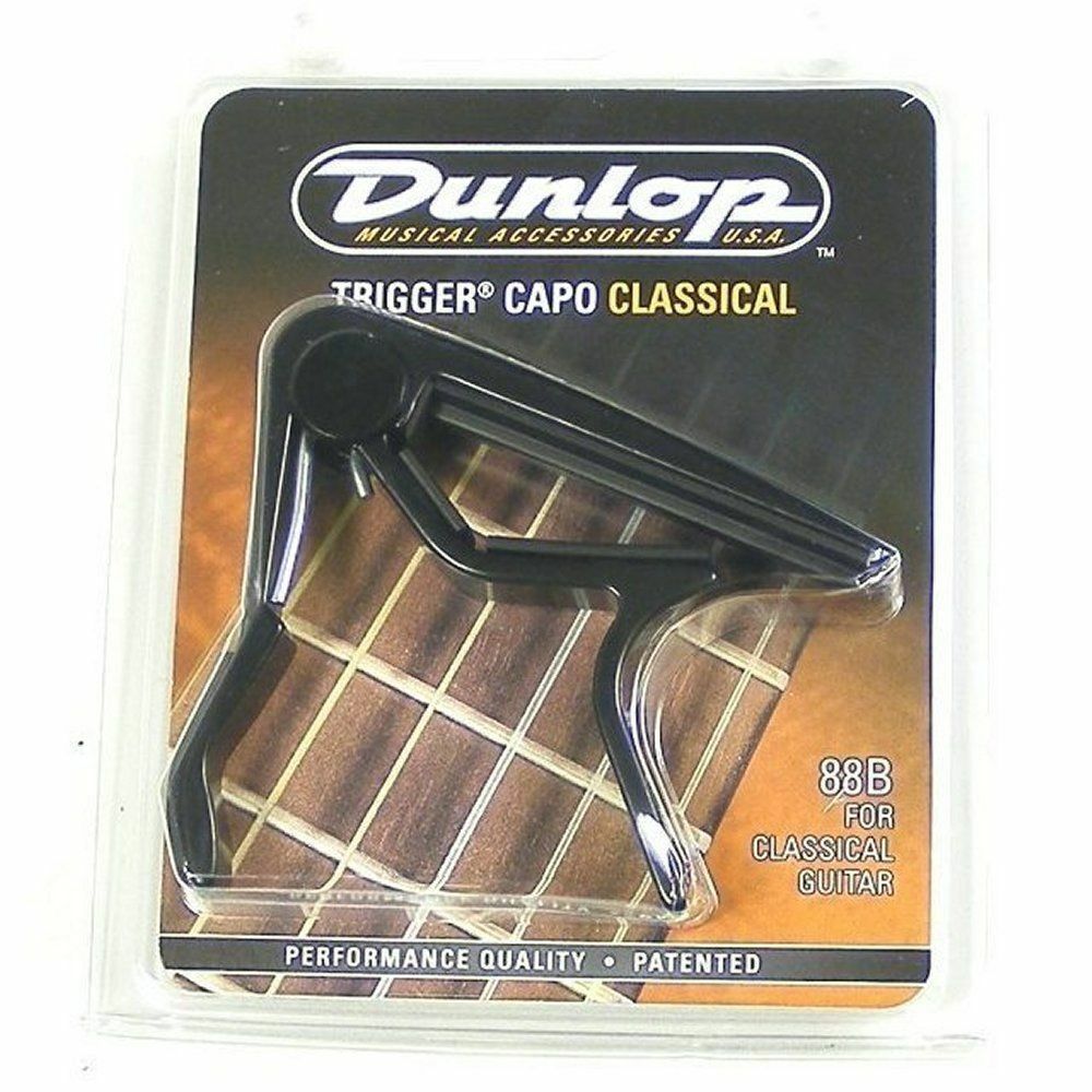 Kapodaster Dunlop 88B Zwart Classic voor Gitaar