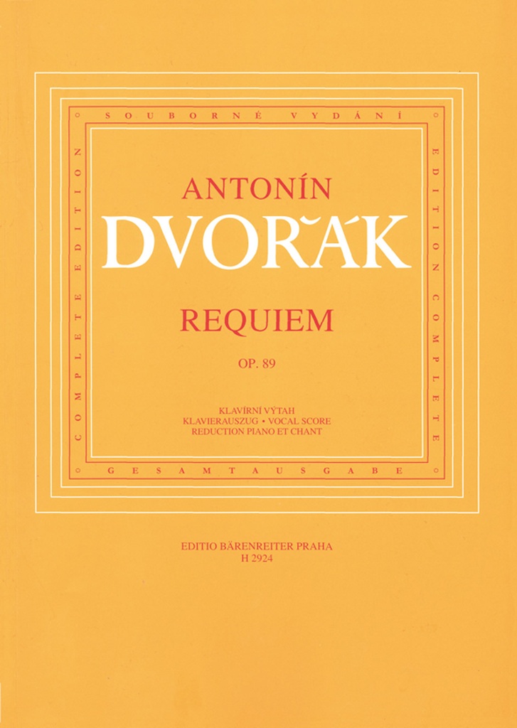 Requiem, Op.89 (Vocal score)