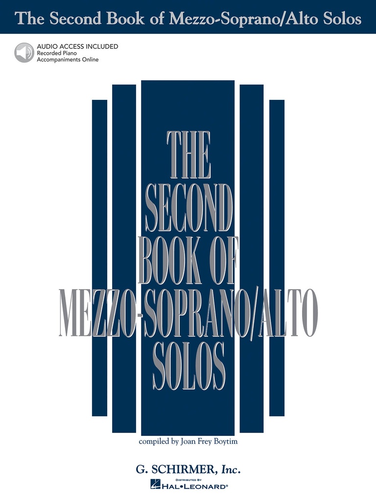 The Second Book of mezzo-soprano / Altos Solo - Vol.1 (+CD)