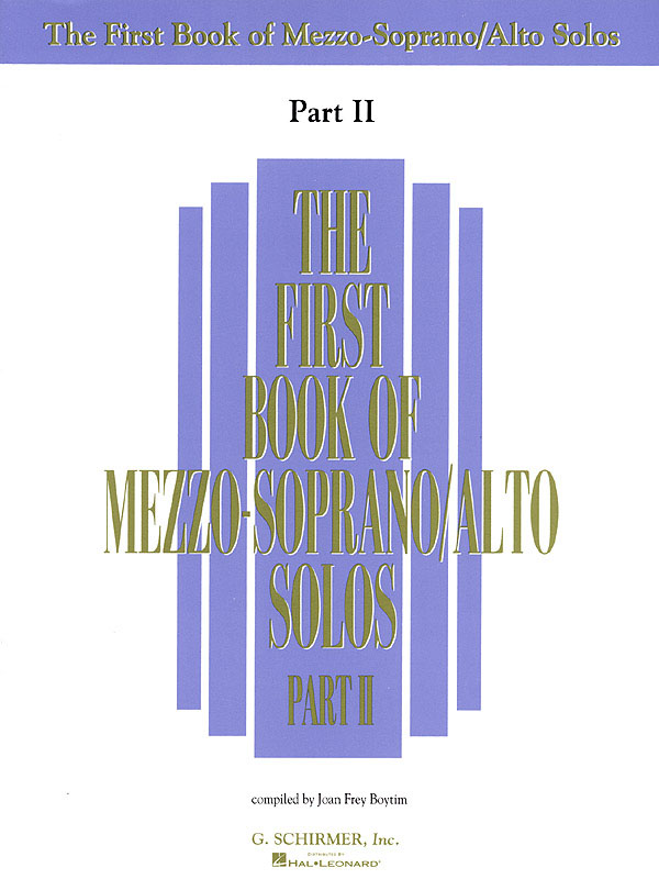 The First Book of Mezzo-Soprano/Alto Solos - Vol.2