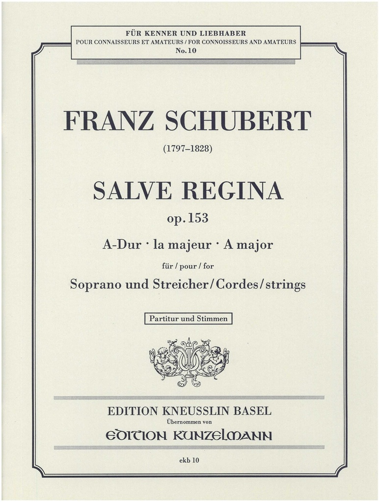 Salve Regina in A, D.676, Op.153 (Score & parts)