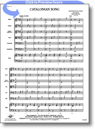 Catalonian Song (score & parts)