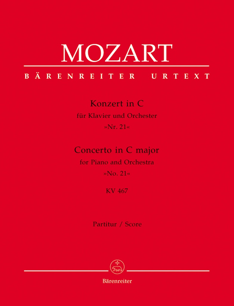 Concerto for Piano No.21 in C major, KV.467 (Full score)