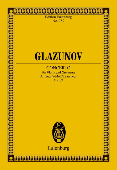 Concerto A minor, op. 82 (Study score)