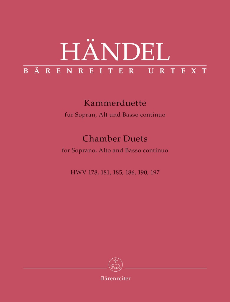 Chamber Duets ( Kammerduette ), HWV.178,181,185,186,190,197