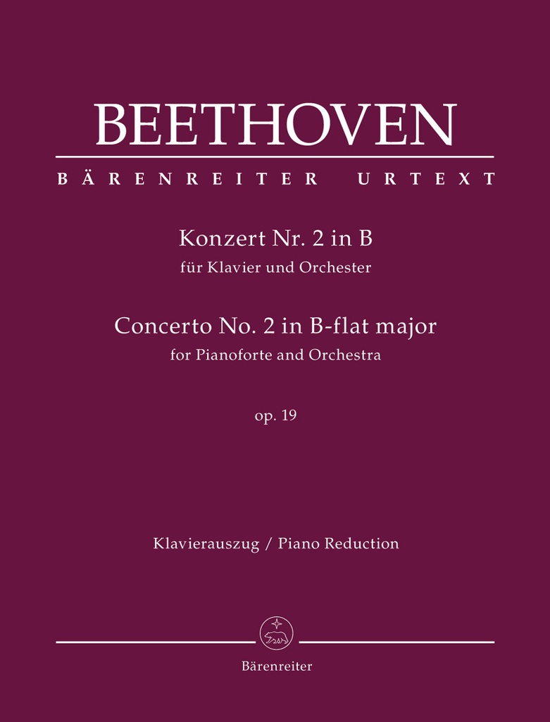 Concerto for Pianoforte and Orchestra No.2 B-flat major, Op.19 (Piano reduction)