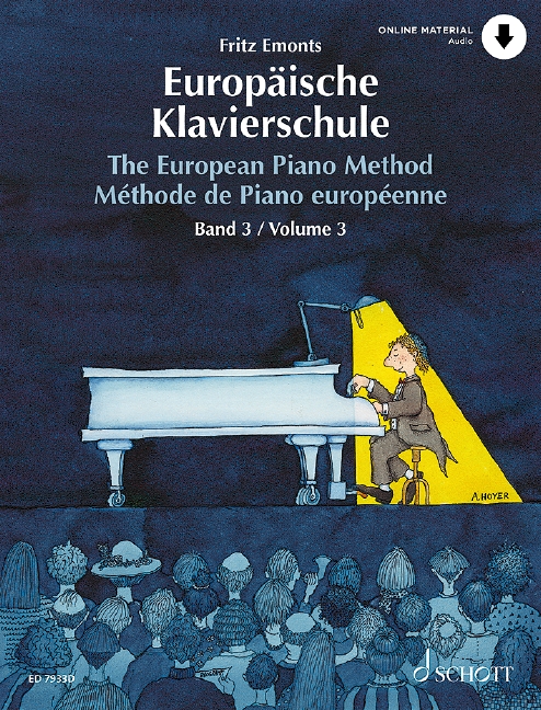 Europäische Klavierschule - Band 3 (Buch & online audio)