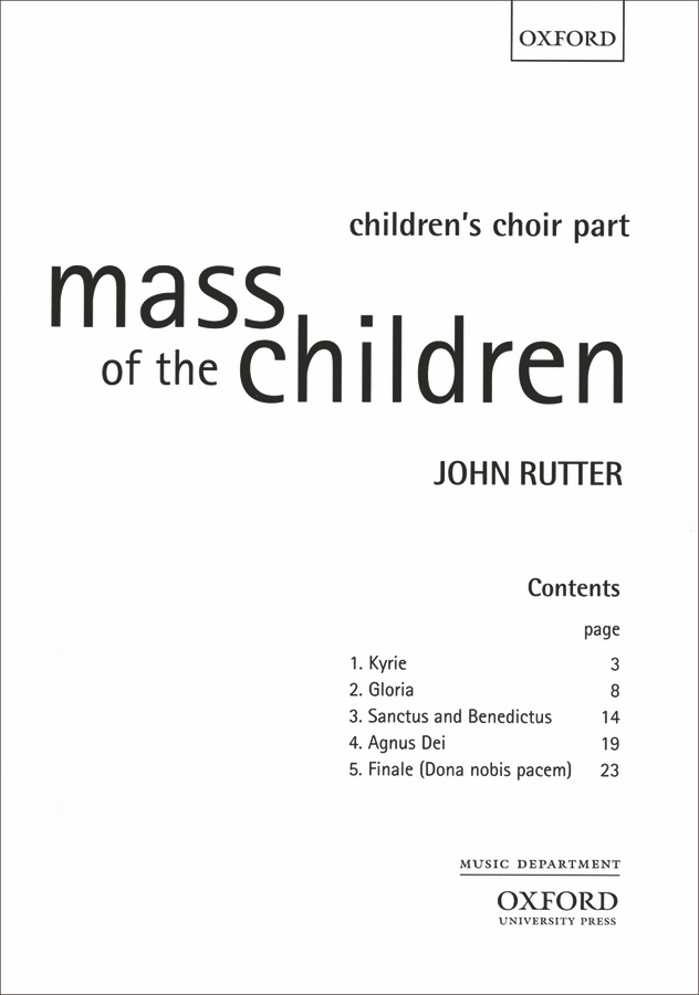 Mass of the children (Choir parts)