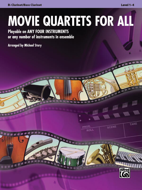 Movie Quartets for all (Flexible parts - Cl/Basscl)