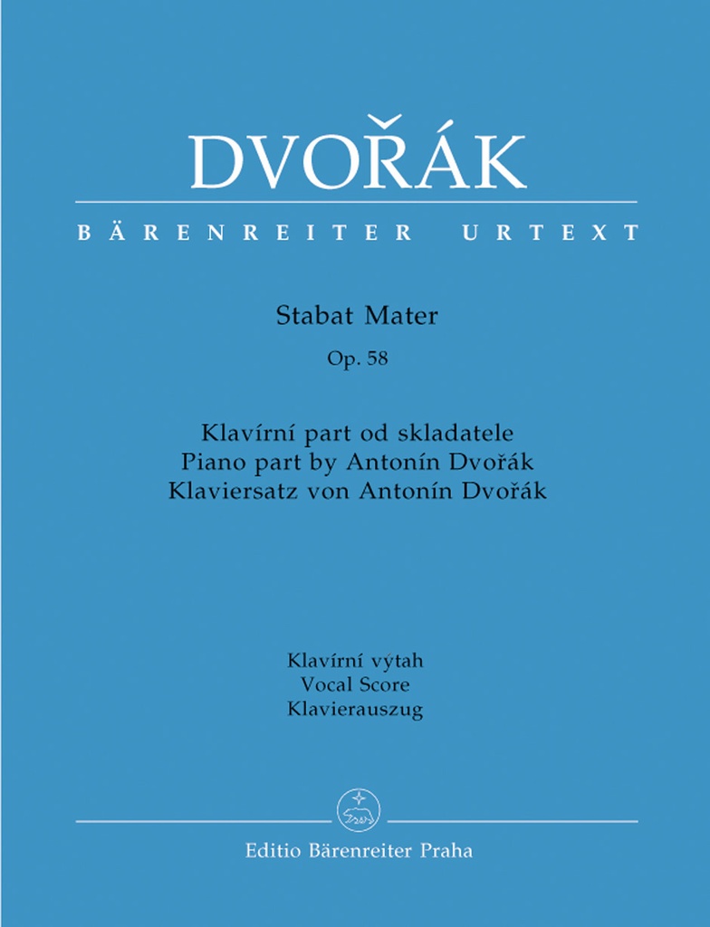 Stabat Mater, Op.58 (Klavierauszug, Urtext)