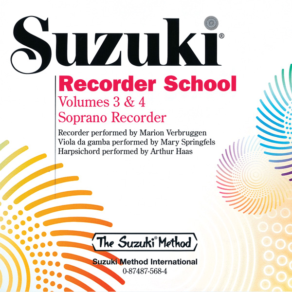 Suzuki Recorder School (Soprano) - Vol.3 & 4 (Cd only)