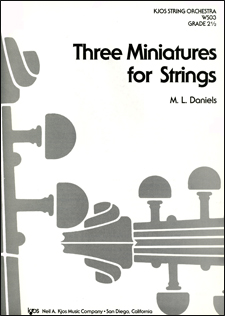 3 Miniatures for strings (Score)