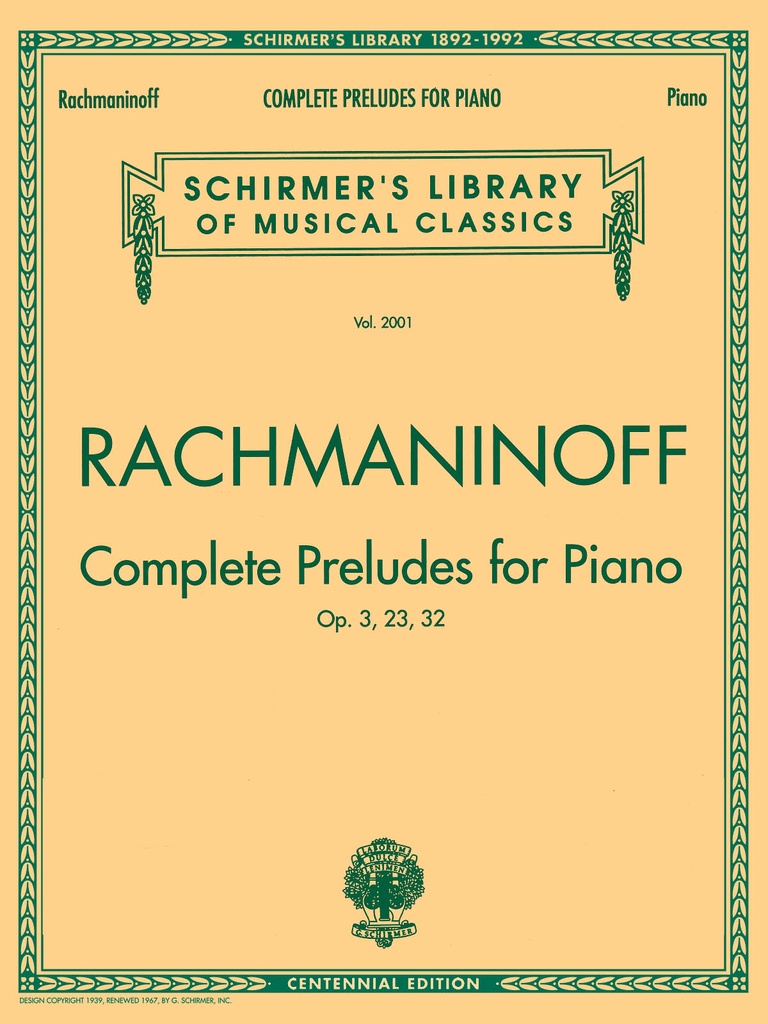 Complete Preludes for Piano, Op.3,23,32