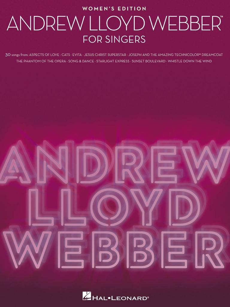 Andrew Lloyd Webber for Singers (Women's edition)