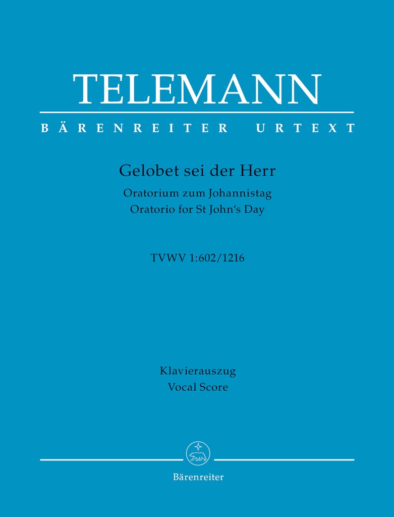 Gelobet sei der Herr, TWV.1:602/1216 (Vocal score)