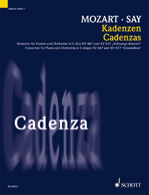 Cadenzas for Mozart Concertos KV.457 and 537