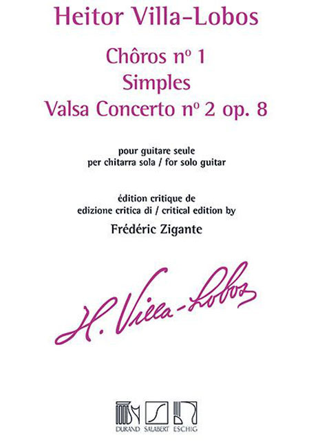 Choros No.1 - Simples - Valsa Concerto, Op.8/2