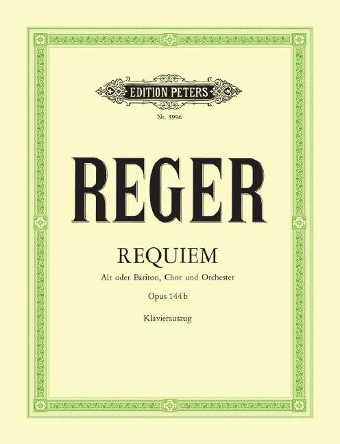 Requiem, Op.144 (Vocal score)