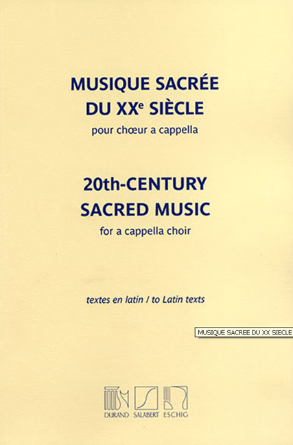 20th-Century sacred music for a cappella choir