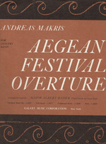 Aegean Festival Overture (Score & parts)