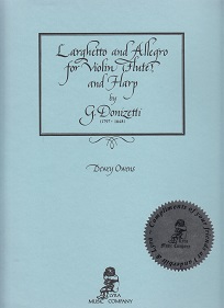 Larghetto and Allegro for Violin (or flute) and Harp