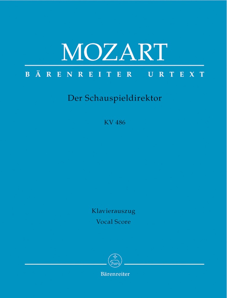 Der Schauspieldirektor, K.486 (Vocal score)